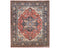 9x12 Rust Blue Aryana Afghan Hand Knotted Veg Dye Wool Area Rug